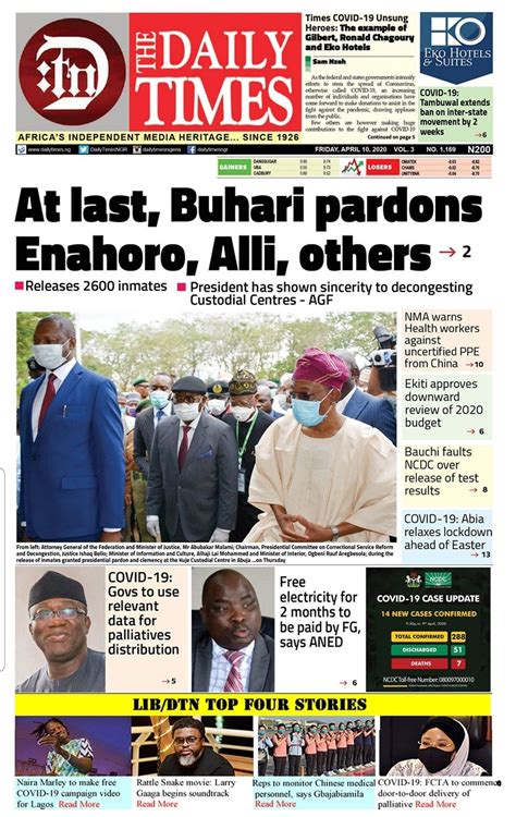 latest nigerian newspapers headlines today